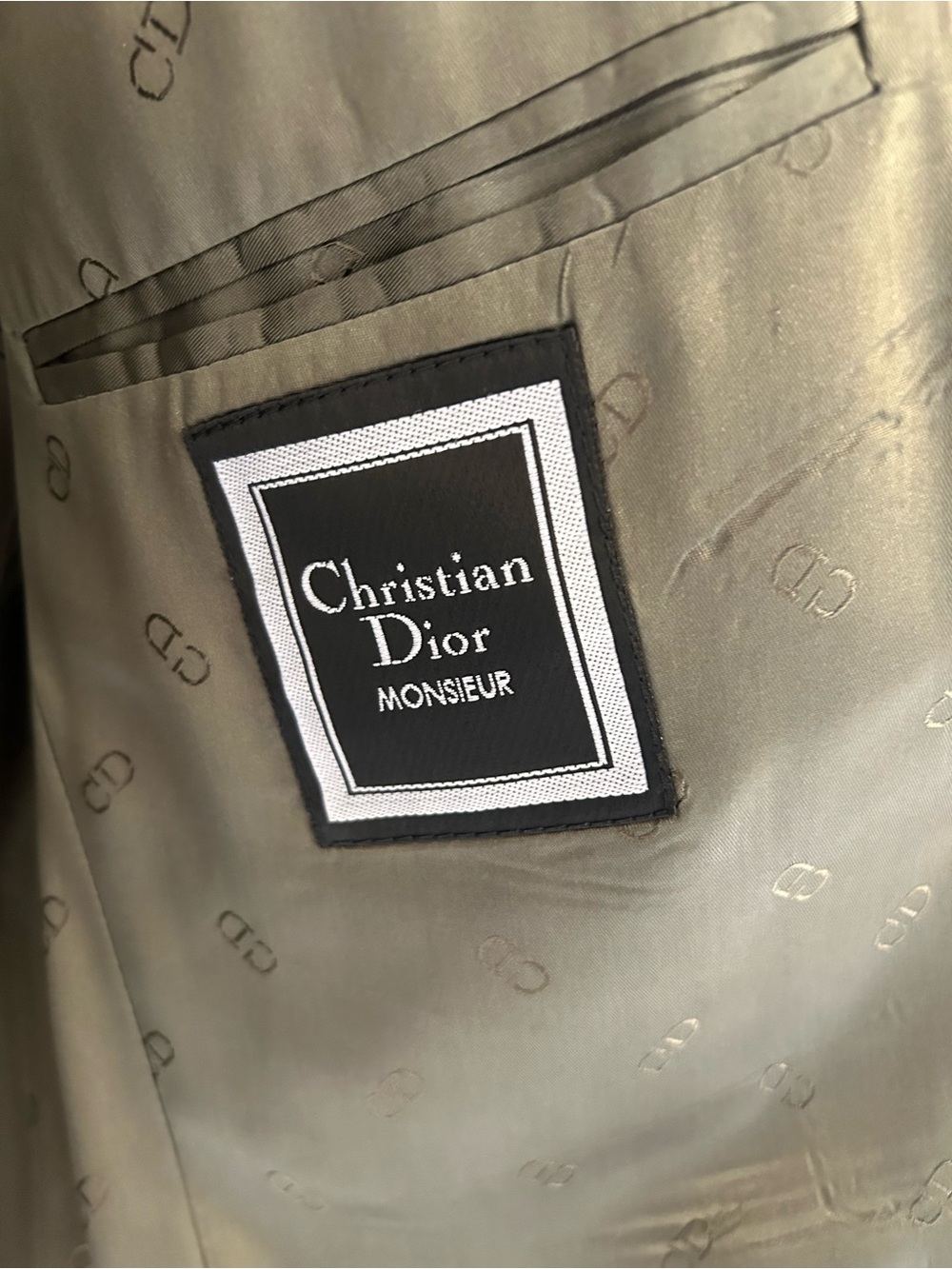 Dior Suit Jacket in Olive